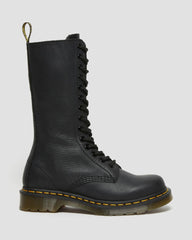 Lace Up Leather Mid Boots