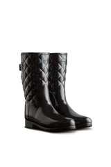 Stylish Quilted Rain Boots