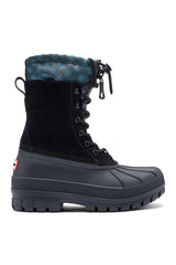 Waterproof Plaid Cuff Boots