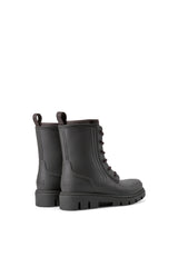 Chic Lace Up Rain Boots