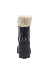 Fuzzy Lined Heeled Boots