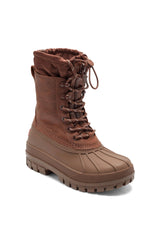 Waterproof Plaid Cuff Boots