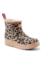 Leopard Print Insulated Rain Boots