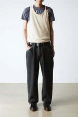 Yellow Stitch Tassel Loafers