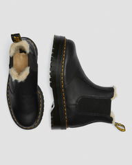 Chunky Platform Fur Lined Chelsea Boots