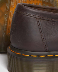 Distressed Leather Tassel Loafers