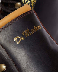 Leather Lace Up Collar Boots