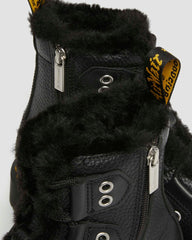 Faux Fur Lined Lace Up Boots