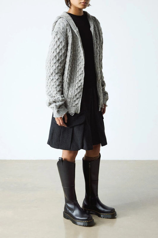 Tall Leather Platform Boots