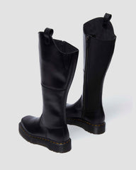 Tall Leather Platform Boots