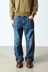 Brown Leather Yellow Stitch Loafers