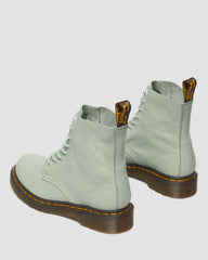 Pastel Green Lace Up Boots