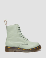 Pastel Green Lace Up Boots