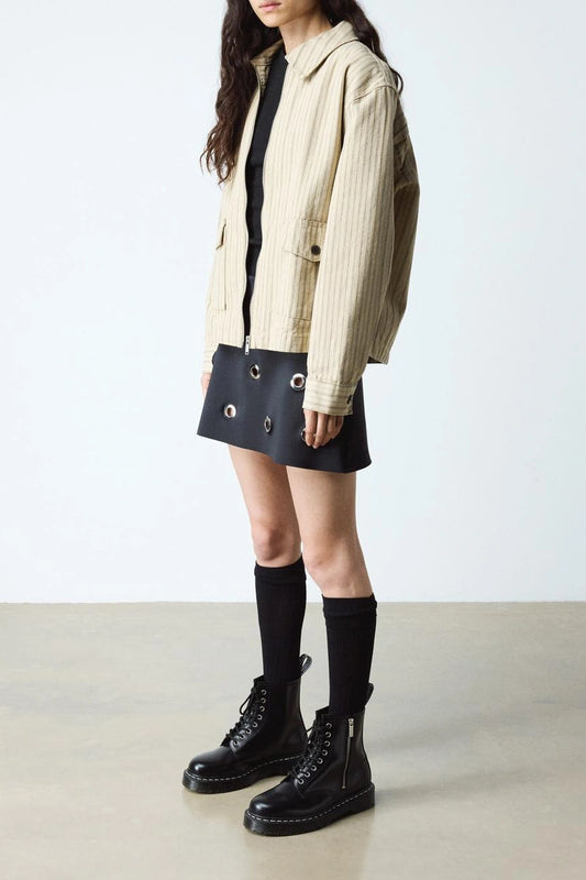 Chunky Sole Side Zip Boots