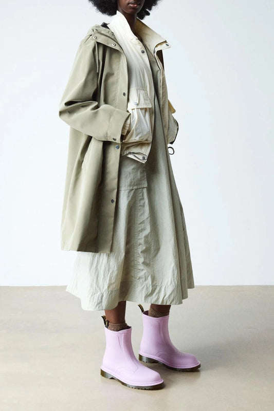 Pink Waterproof Ankle Boots