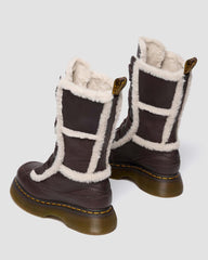 Cozy Faux Fur Laced Boots