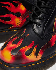 Fiery Combat Boots