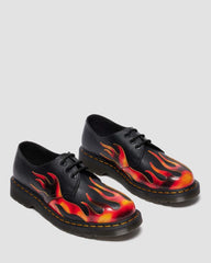 Flame Embellished Leather Shoes