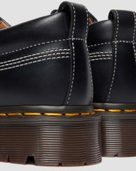 Leather Jacquard Moc Toe Shoes