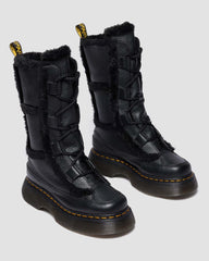 Cozy Faux Fur Lace Up Boots