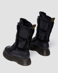 Cozy Faux Fur Lace Up Boots