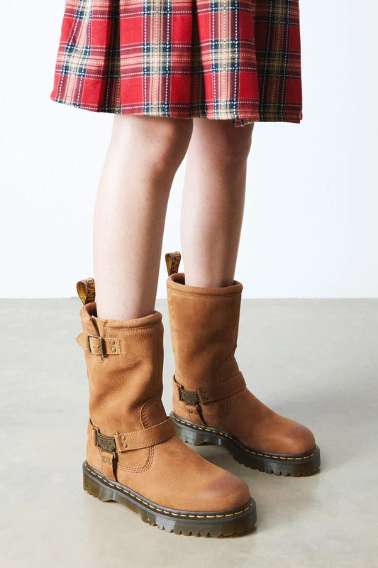 Soft Nubuck Biker Boots