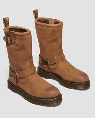 Soft Nubuck Biker Boots