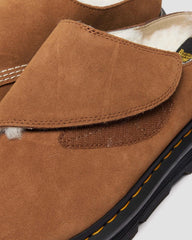 Plush Lined Suede Mules