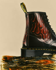 Flame Etched Leather Boots