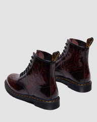 Flame Etched Leather Boots