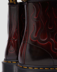 Flame Etched Leather Boots