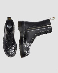 Solar Flare Embroidered Platform Boots