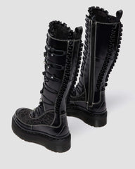 Laced Frill Platform Boots