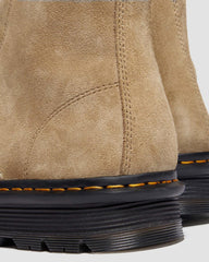 Tan Suede Slip On Boots