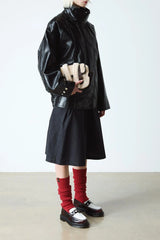 Heart Two Tone Leather Loafers