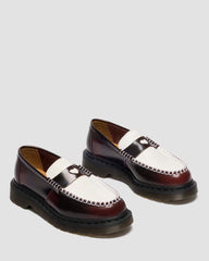 Heart Two Tone Leather Loafers
