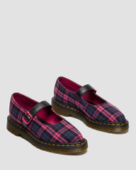 Pink Plaid Mary Jane Shoes