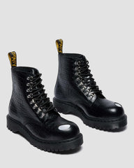 Edgy Platform Leather Boots