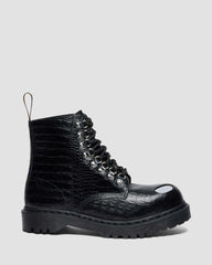 Edgy Platform Leather Boots