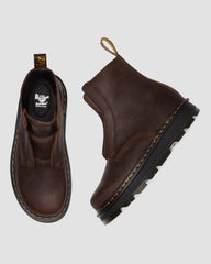 Rugged Slip On Leather Boots