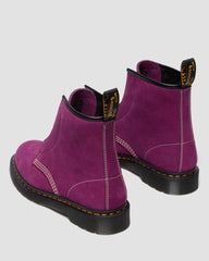 Plum Nubuck Ankle Boots