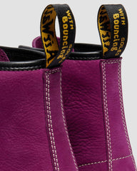 Plum Nubuck Ankle Boots