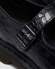 Textured Leather Mary Janes