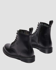 Monochrome Leather Ankle Boots