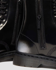 Patina Effect Leather Boots