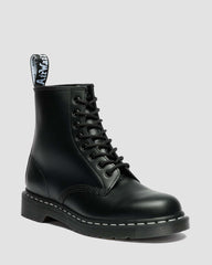 Contrast Stitch Leather Boots