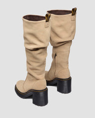 Chunky Suede Knee High Boots