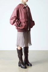 Chunky Heel Knee Boots