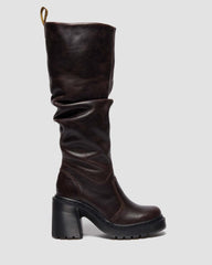 Chunky Heel Knee Boots
