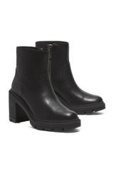 Leather Side Zip Ankle Boots